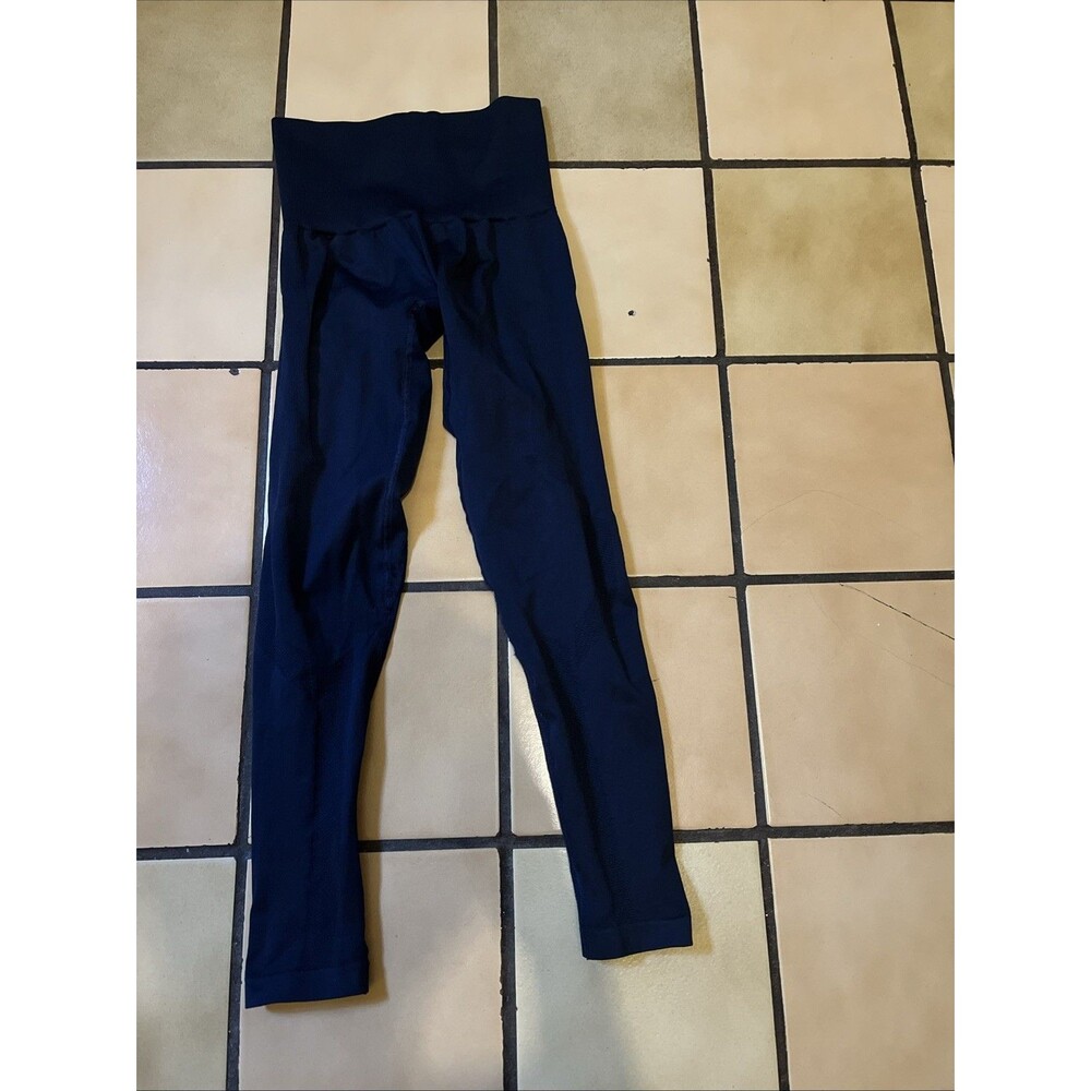 LNDR Chisel Leggings XS Navy 8/8 Compression High Waisted Stretch Fitness HIIT